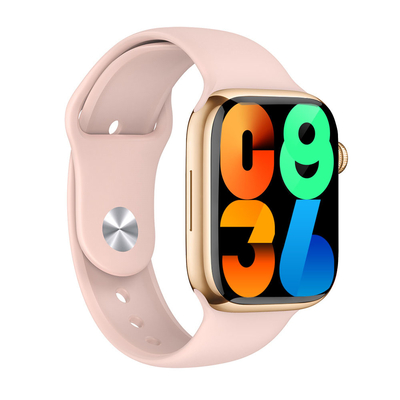 La montre-bracelet intelligente de dames en alliage de zinc de silicone avec les appels téléphoniques tournent le bouton