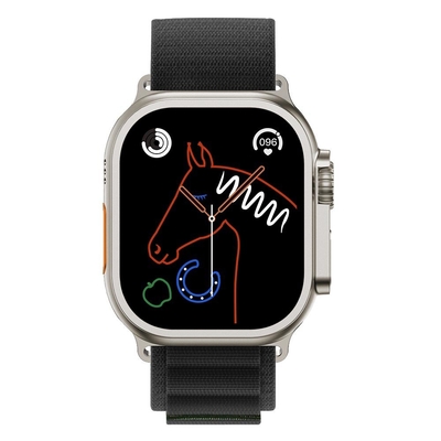Montre diabétique Z69 Siri Voice Assistant de soutien ultra double mode de moniteur de glucose