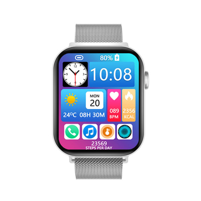NFC Smartwatch de l'écran divisé 44mm pour la construction de téléphone portable d'Android dans des jeux de Digital